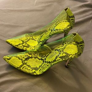 Pretty snakeskin heels